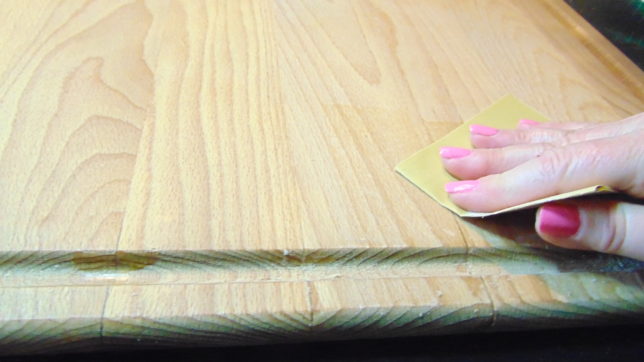 Sanding cutting board