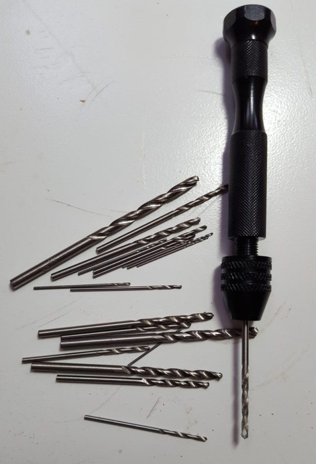 Pin Vise with drill bits