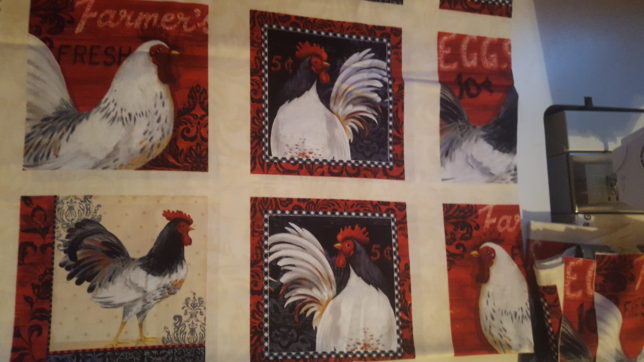 Rooster fabric
