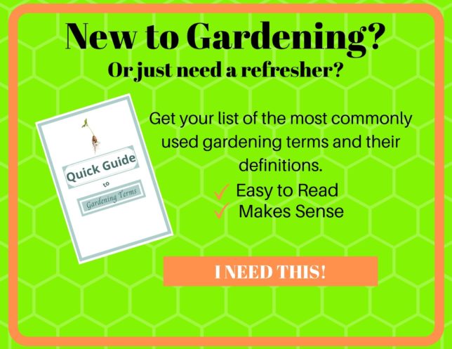 Gardening Terms Optin