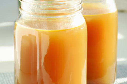 Stock and broth in canning jars